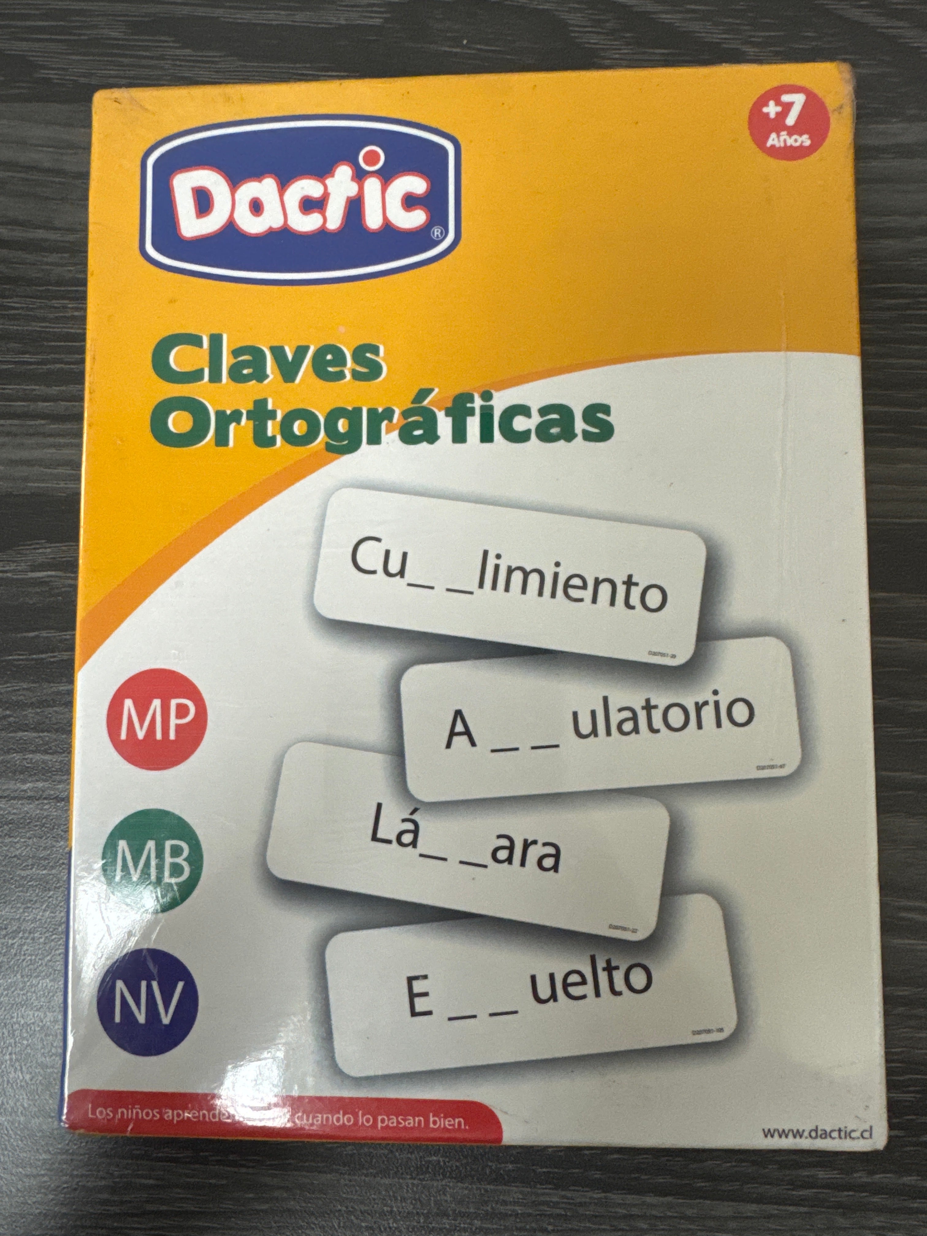 Laminas de Claves Ortograficas pk/113pz. DACTIC