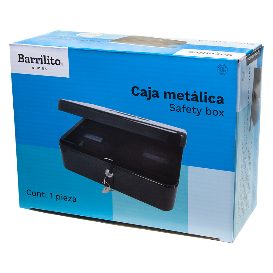 Caja Metalica para Dinero 19.5x14.5x7.5cm,ctn/6pz.