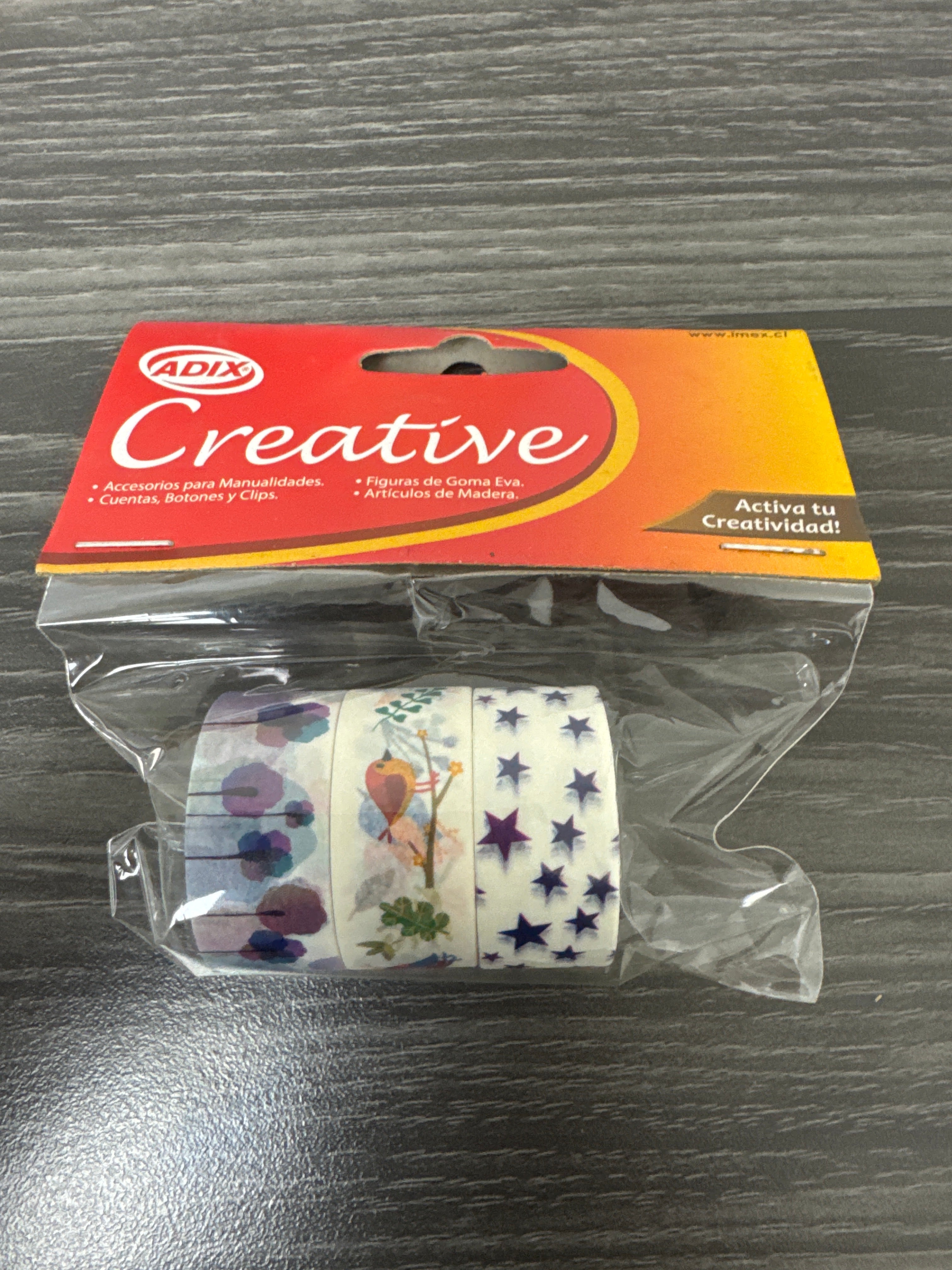 Washi Tape pk/3u 3m c/u (004) CREATIVE