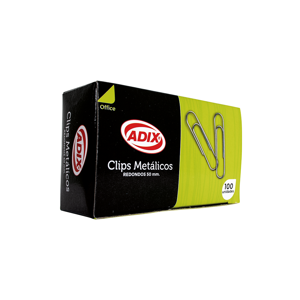 Paper Clips Redondos 50mm caja/100 ADIX