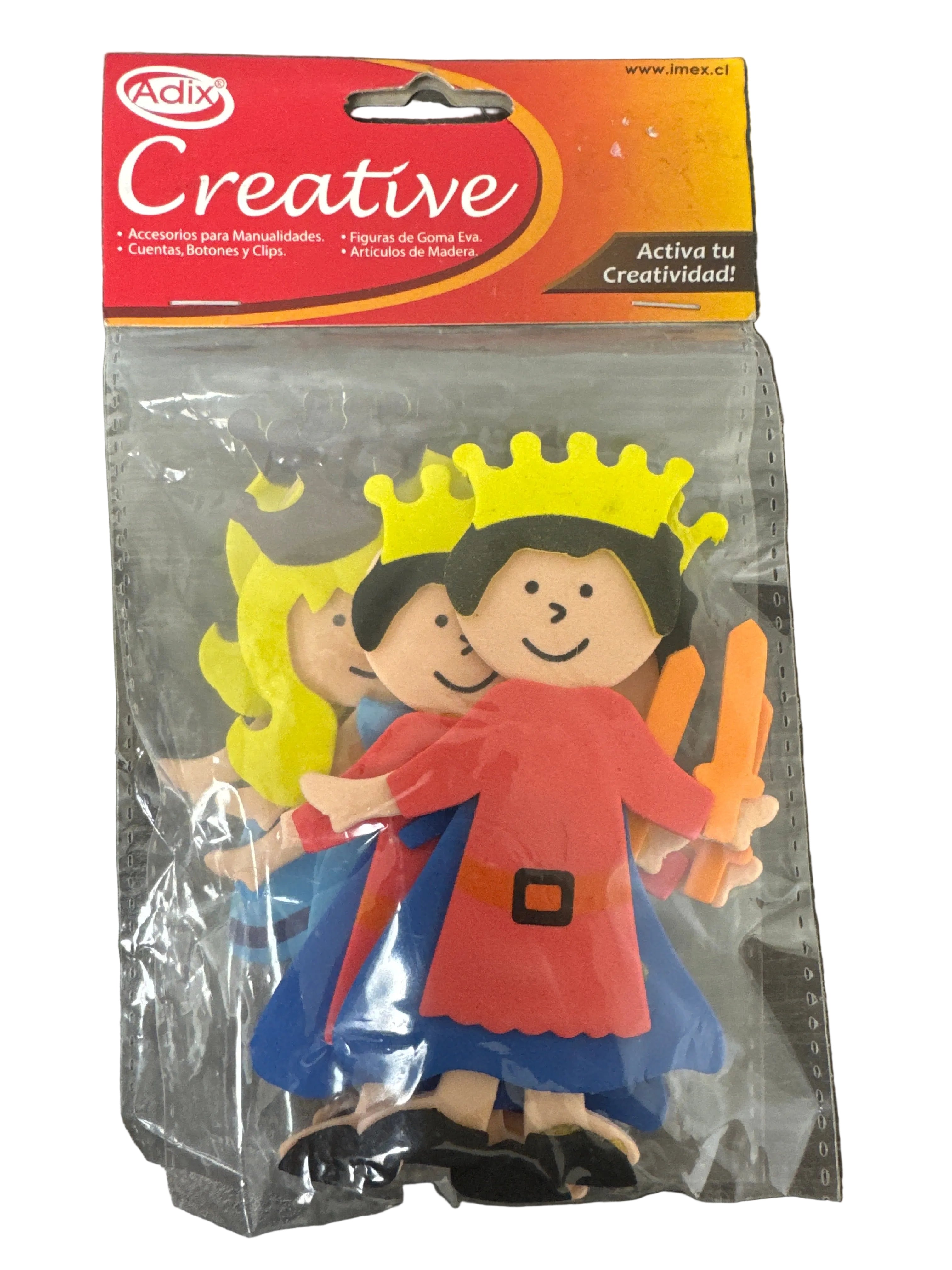 Reyes y Reinas de Goma Eva pk/6pz. CREATIVE
