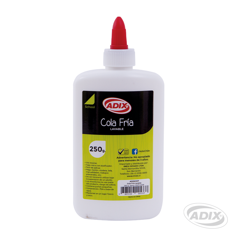 Pega liquida Lavable 250g (8.82oz.)  ADIX