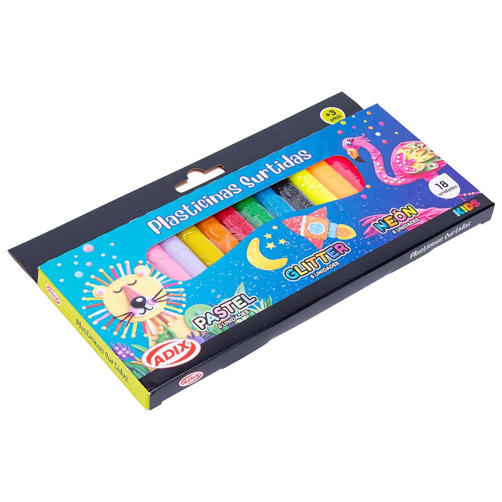 Plastilina 18 Colores Surtido (006) ADIX