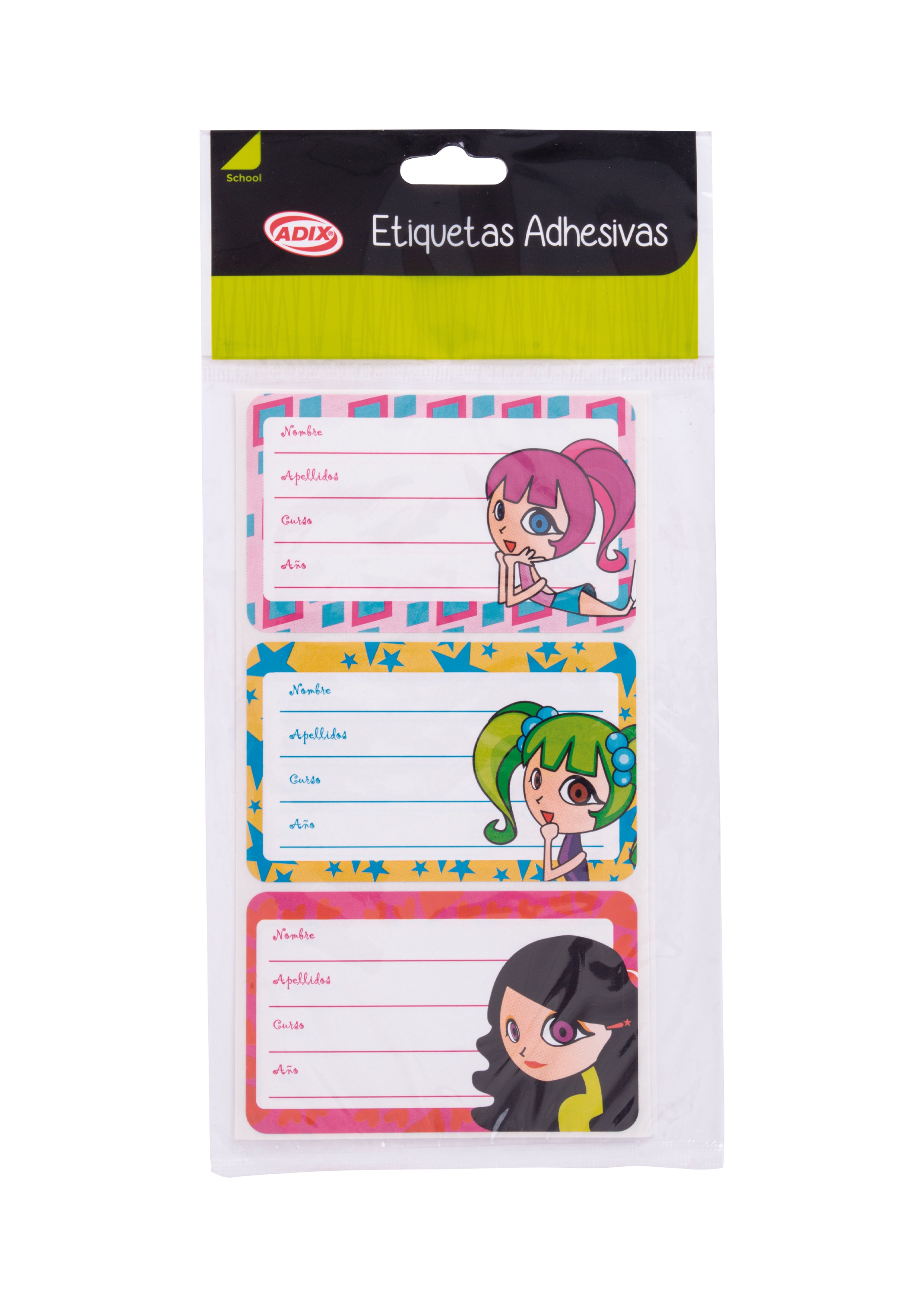 Etiqueta Escolas Muñeca pk/12u ADIX