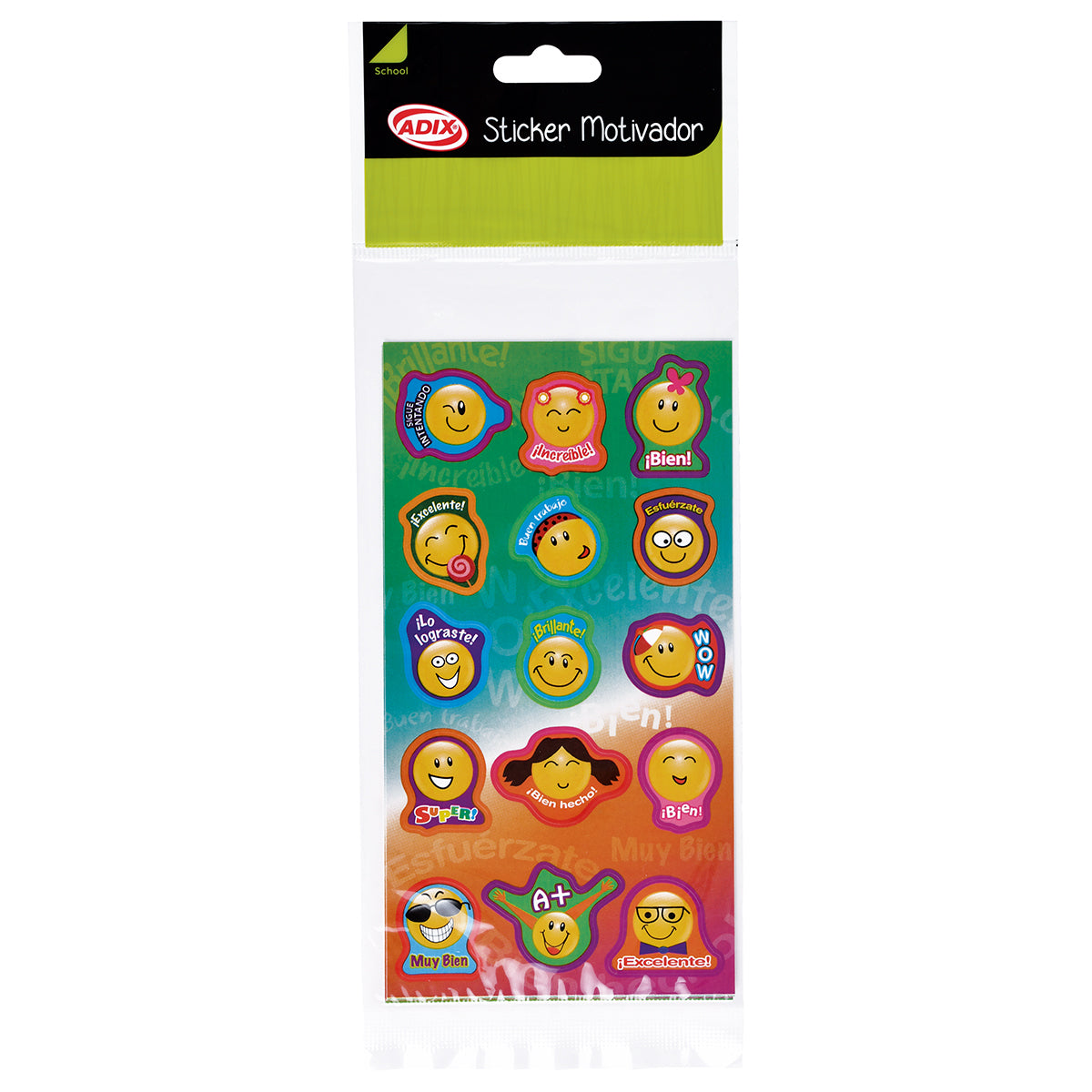Stickers Motivador pk/45u. ADIX