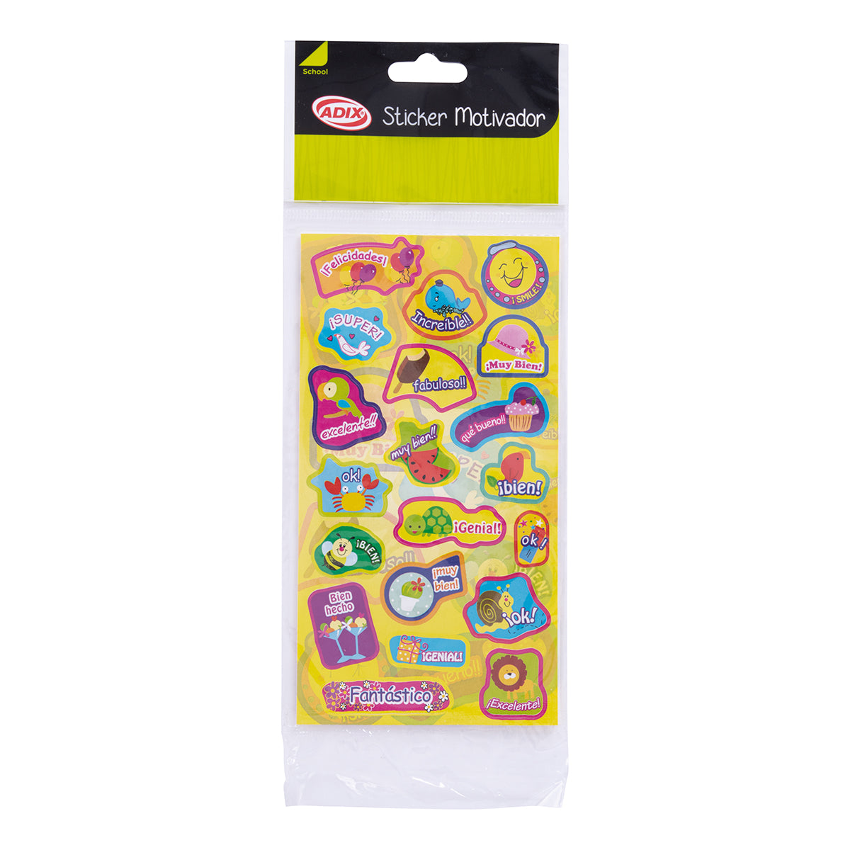 Stickers Motivador pk/60u. ADIX