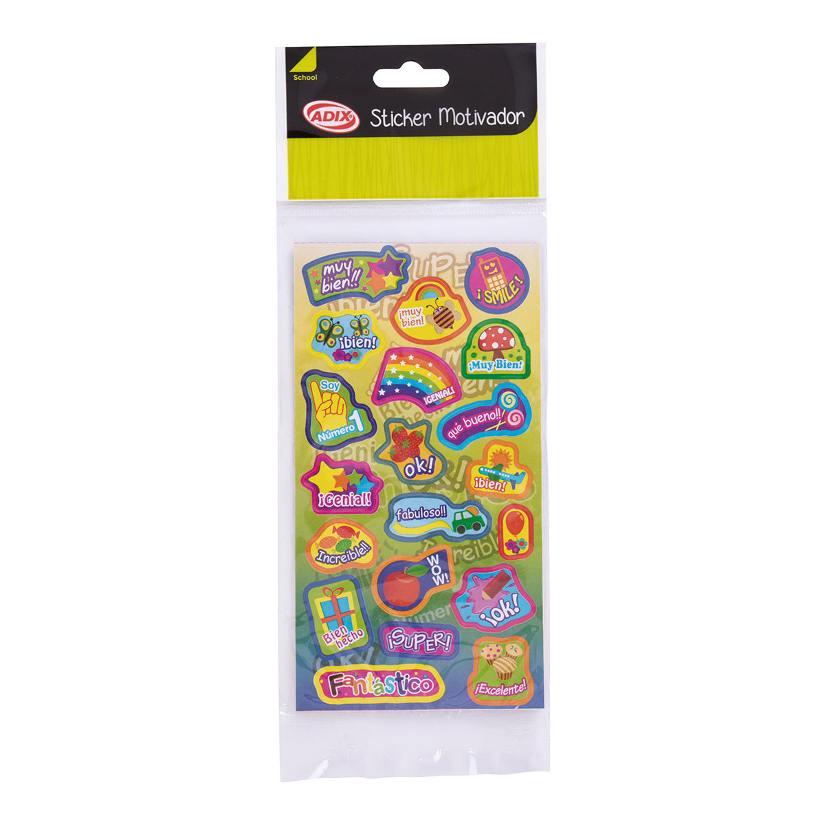 Stickers Motivador pk/60u. ADIX