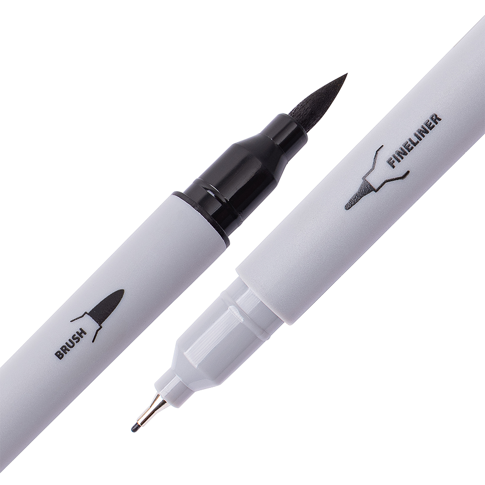 Brush Pen/Fineliner Negro ADIX pk/12pz. precio por docenas ADIX