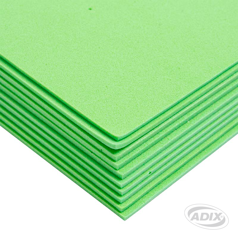Goma Eva 20x30cm 10u Verde Claro (004) ADIX