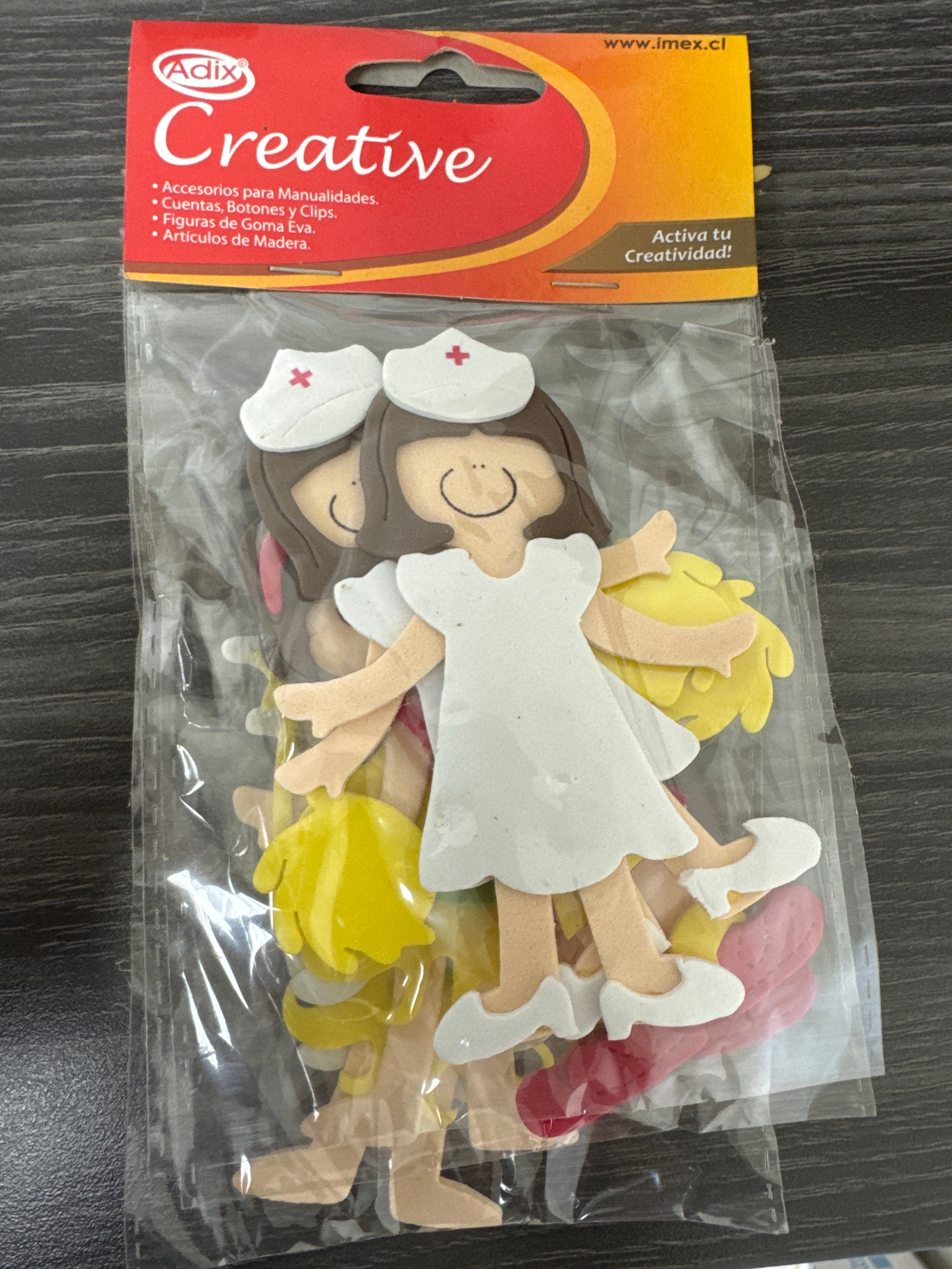 Figuras Goma Eva pk/12. Surtidas precio por docena CREATIVE