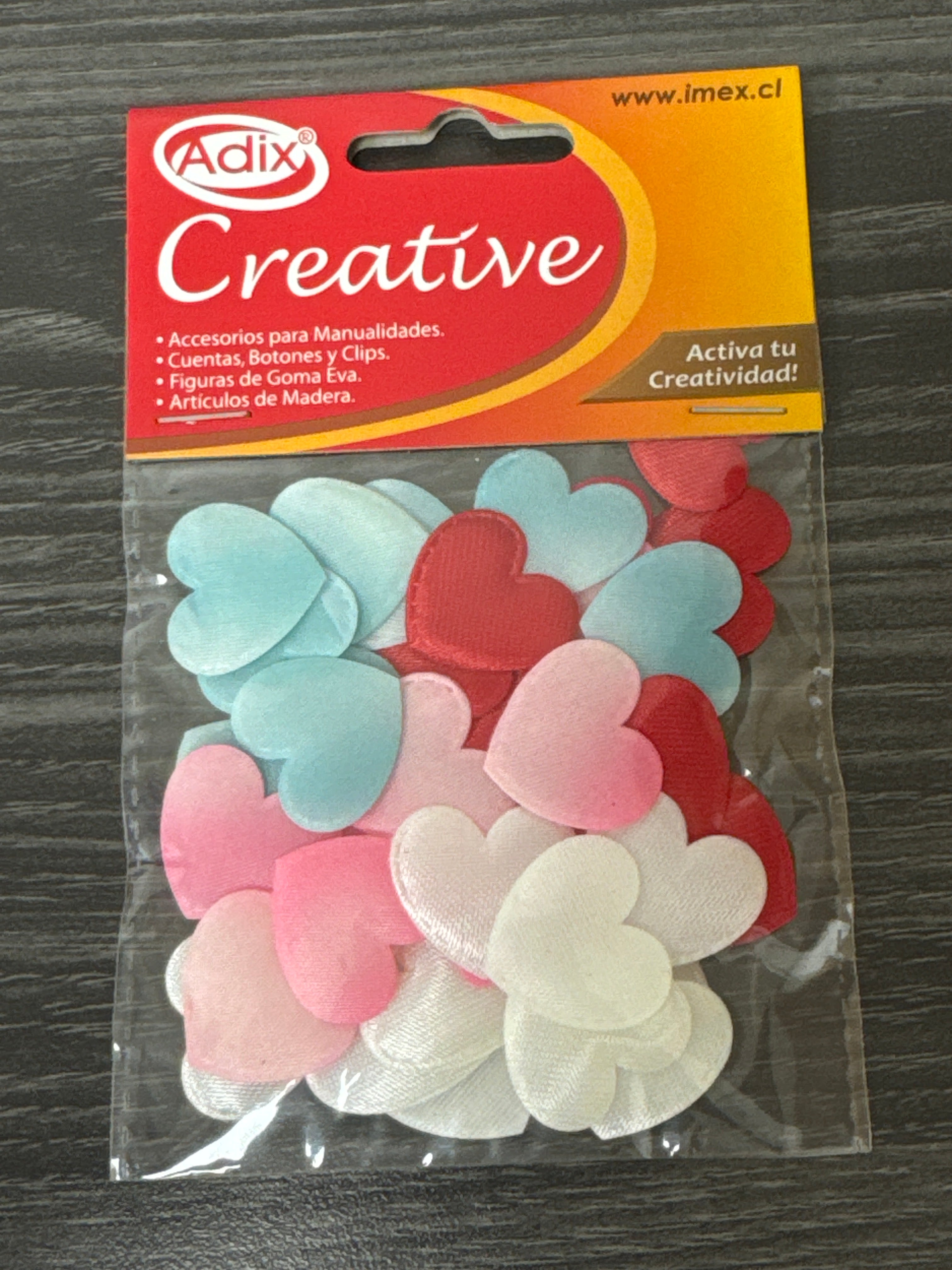 Corazones de Tela pk/40u. CREATIVE