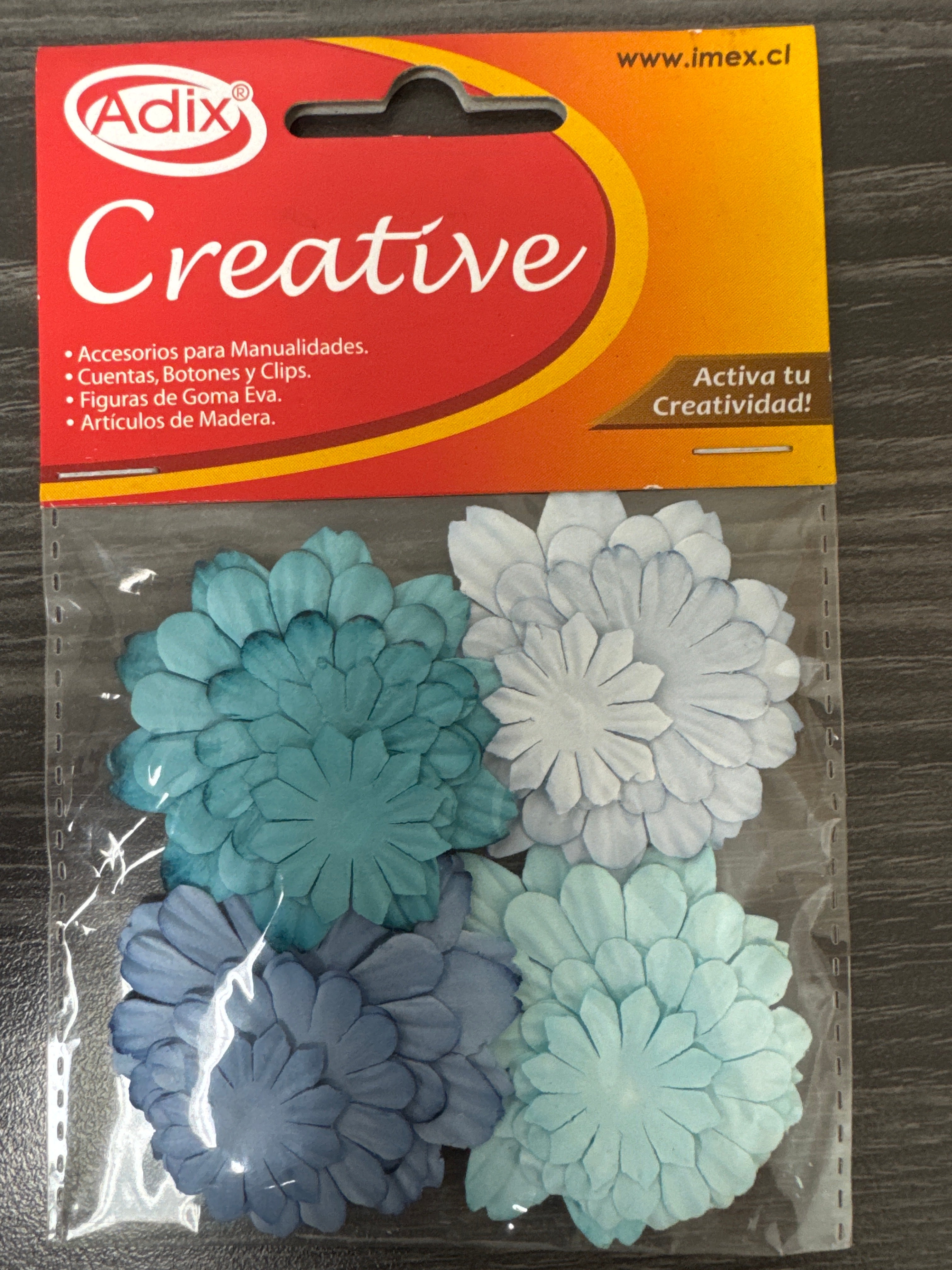 Pétalo Papel 32u Azul (06) CREATIVE