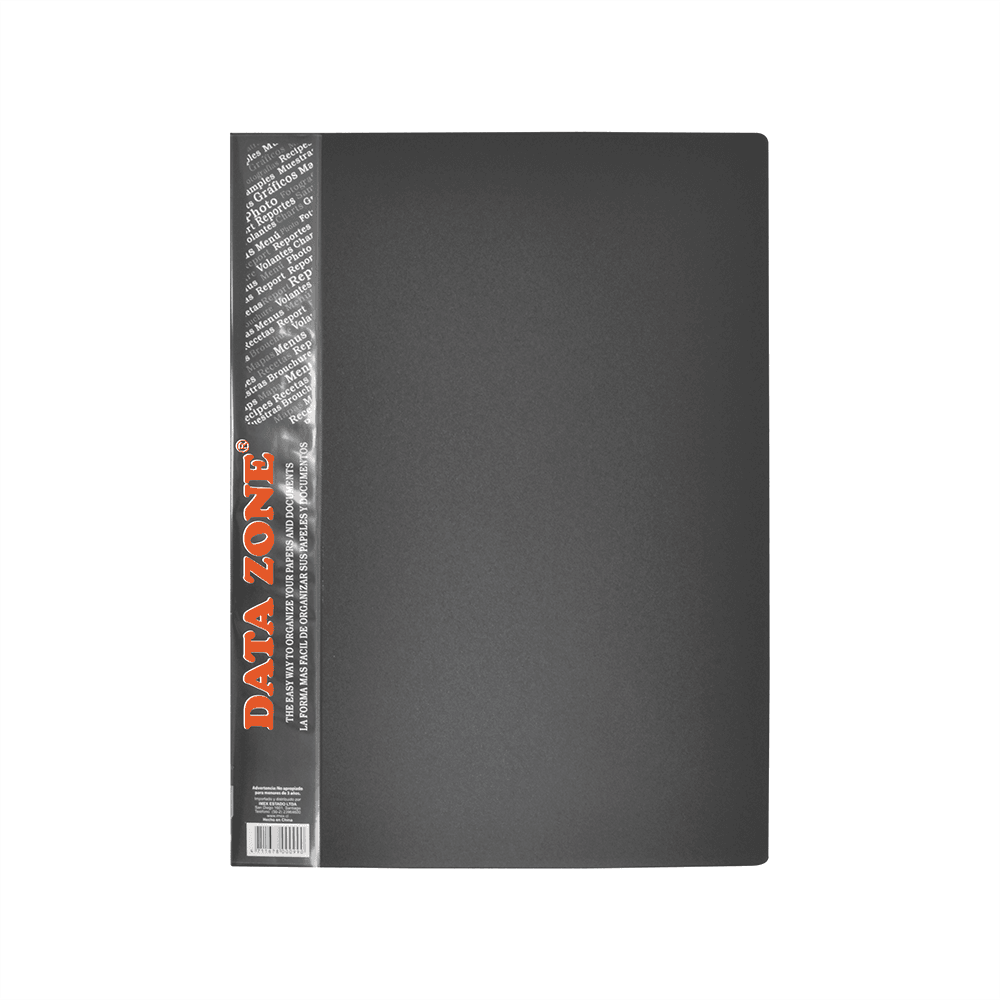 Carpeta con 30 Fundas Black DATA ZONE