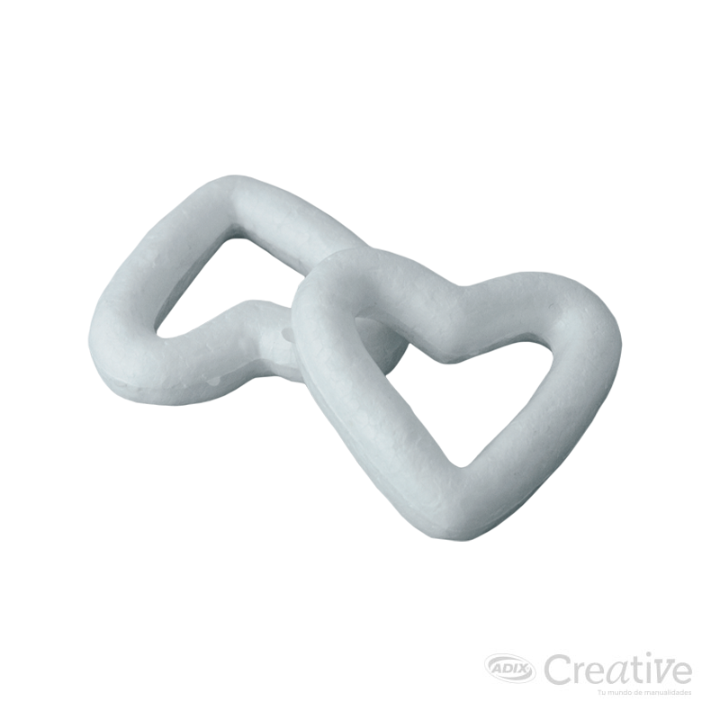 Anillo Poliestireno Corazón 2u (003) CREATIVE