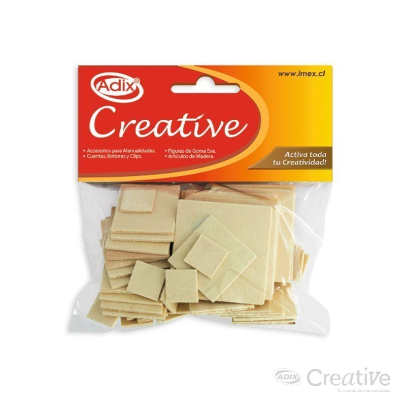 Cuadrado Madera 60u CREATIVE