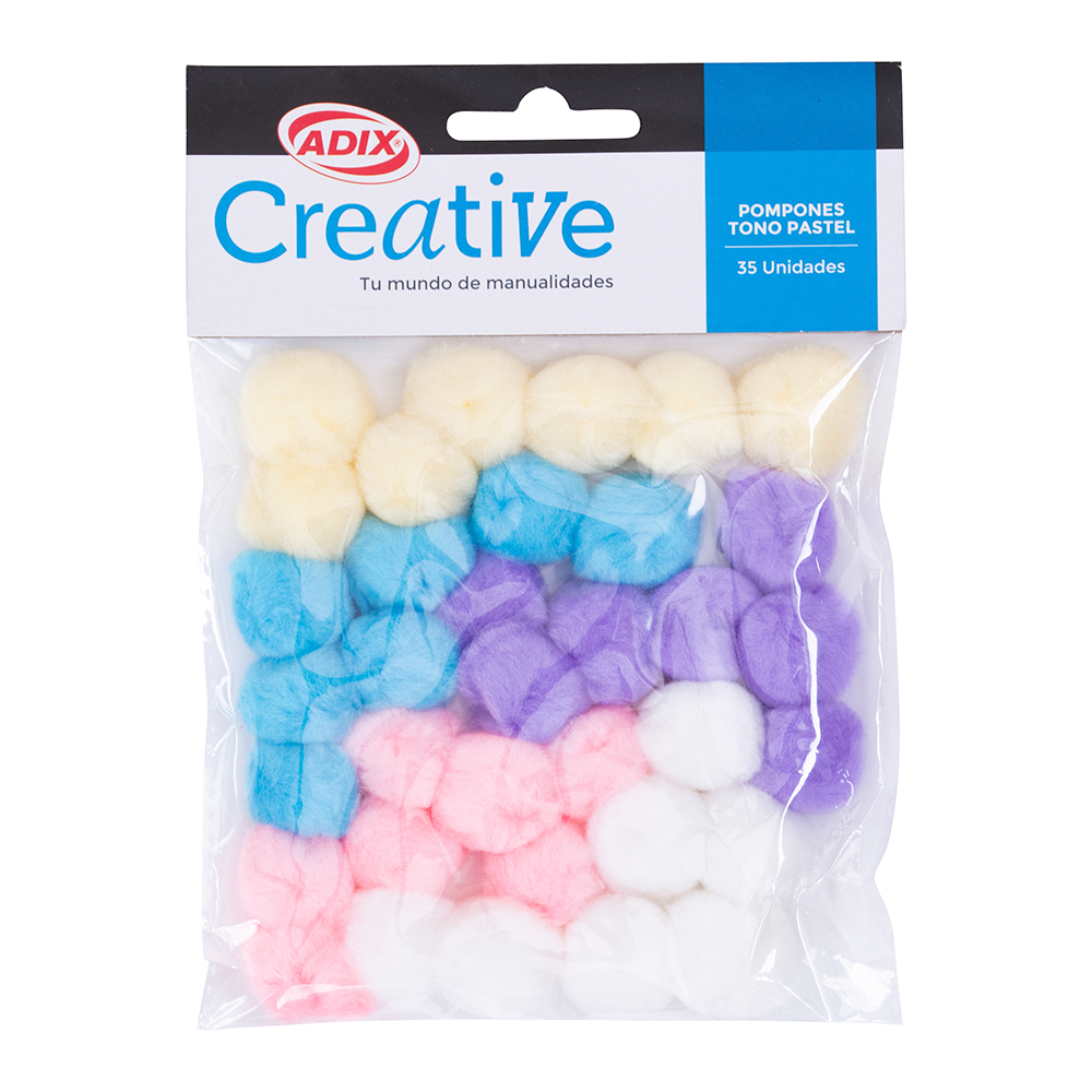 Pom Pom color Pastel 35u. CREATIVE