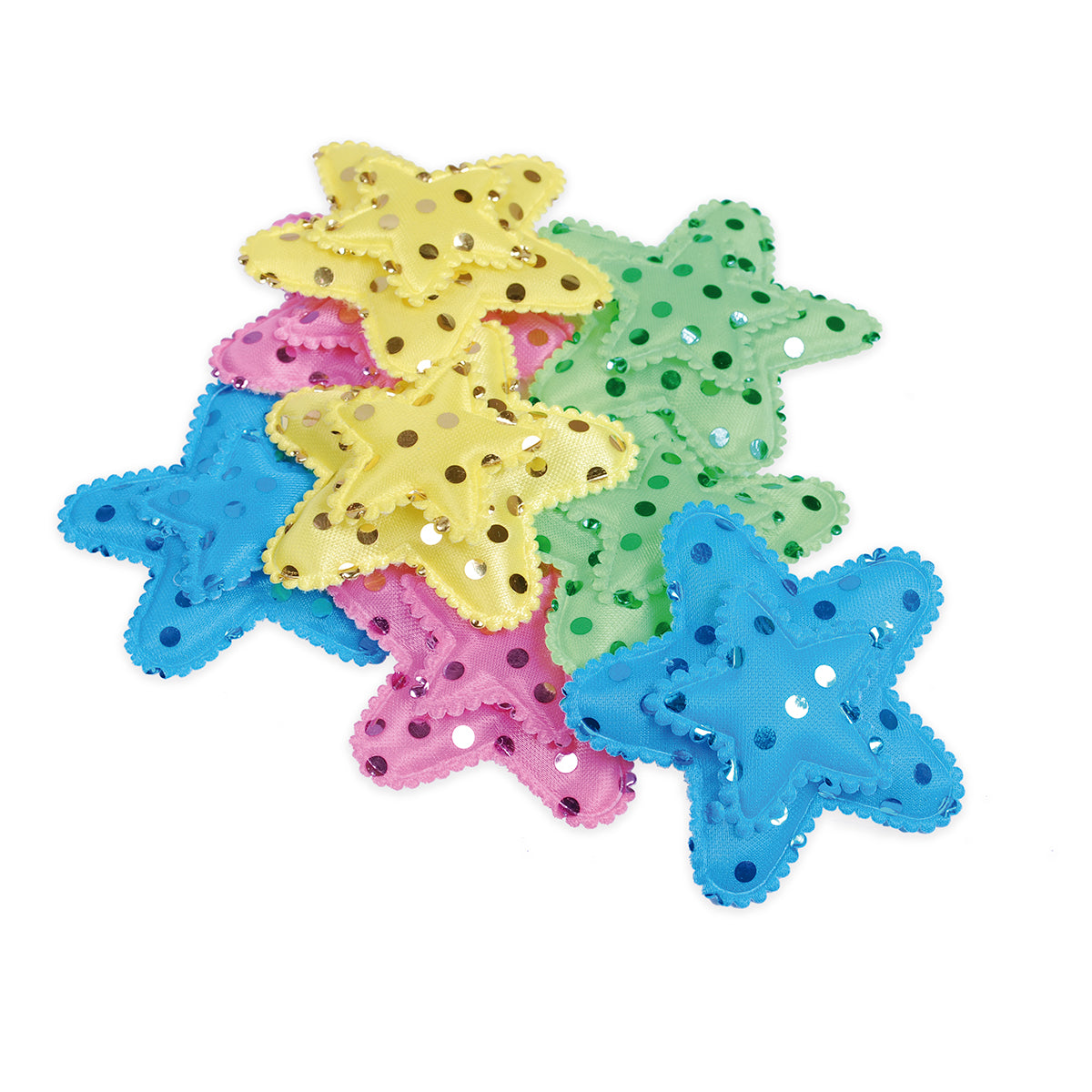 Puffy Estrellas con Lentejuelas  pk/8u (001) CREATIVE