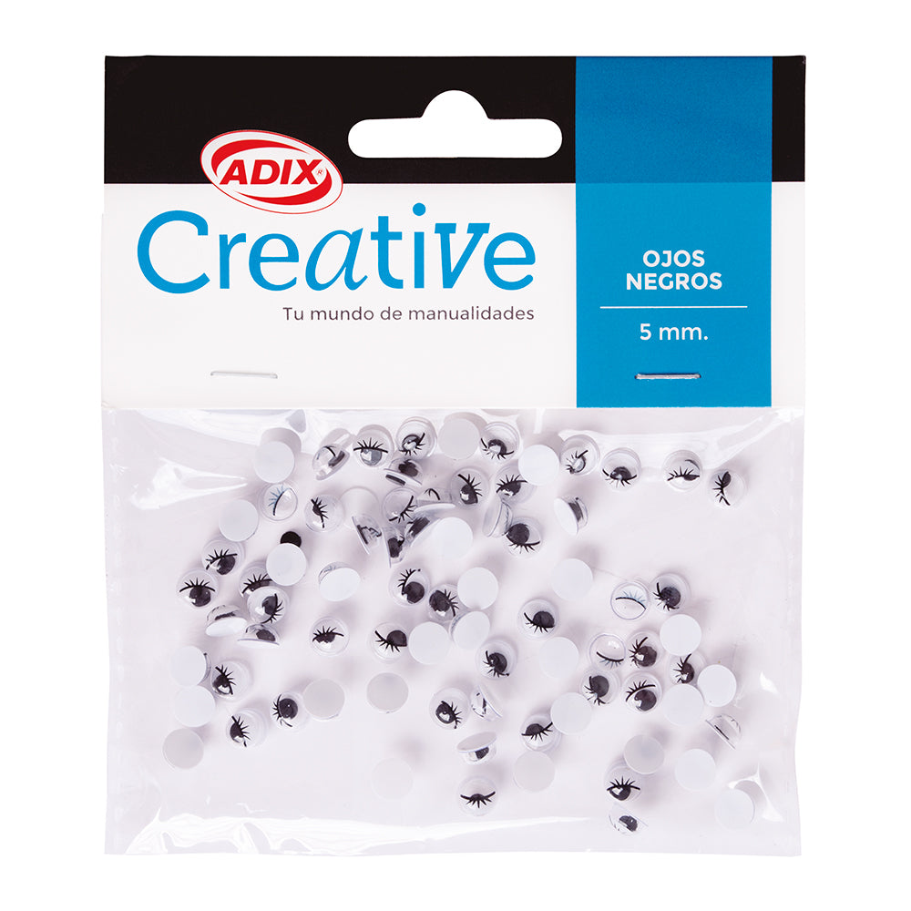 Ojo 5mm 75u Negro (011) CREATIVE