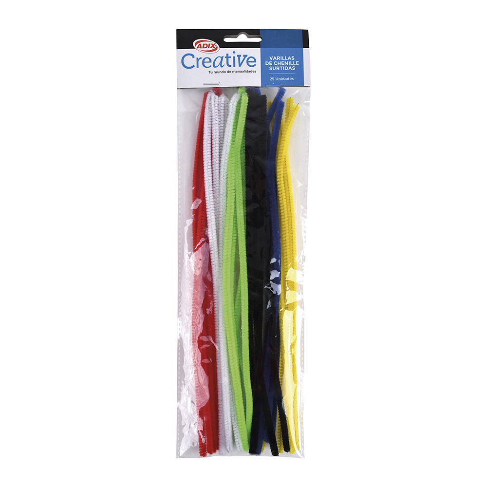 Varilla Chenille 25u Surtido (001) CREATIVE