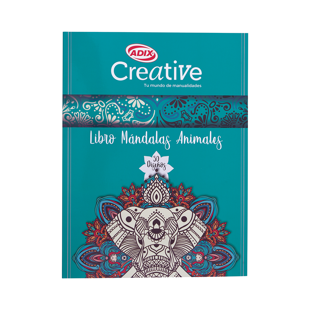 Libro Mandala Animales 50paginas 21cm x 27.5cm (8.27" x  10.83")  CREATIVE