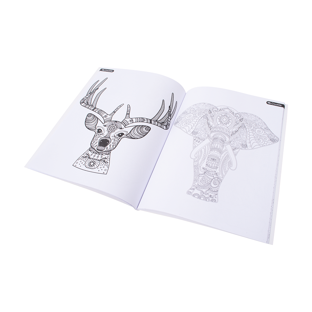 Libro Mandala Animales 50paginas 21cm x 27.5cm (8.27" x  10.83")  CREATIVE
