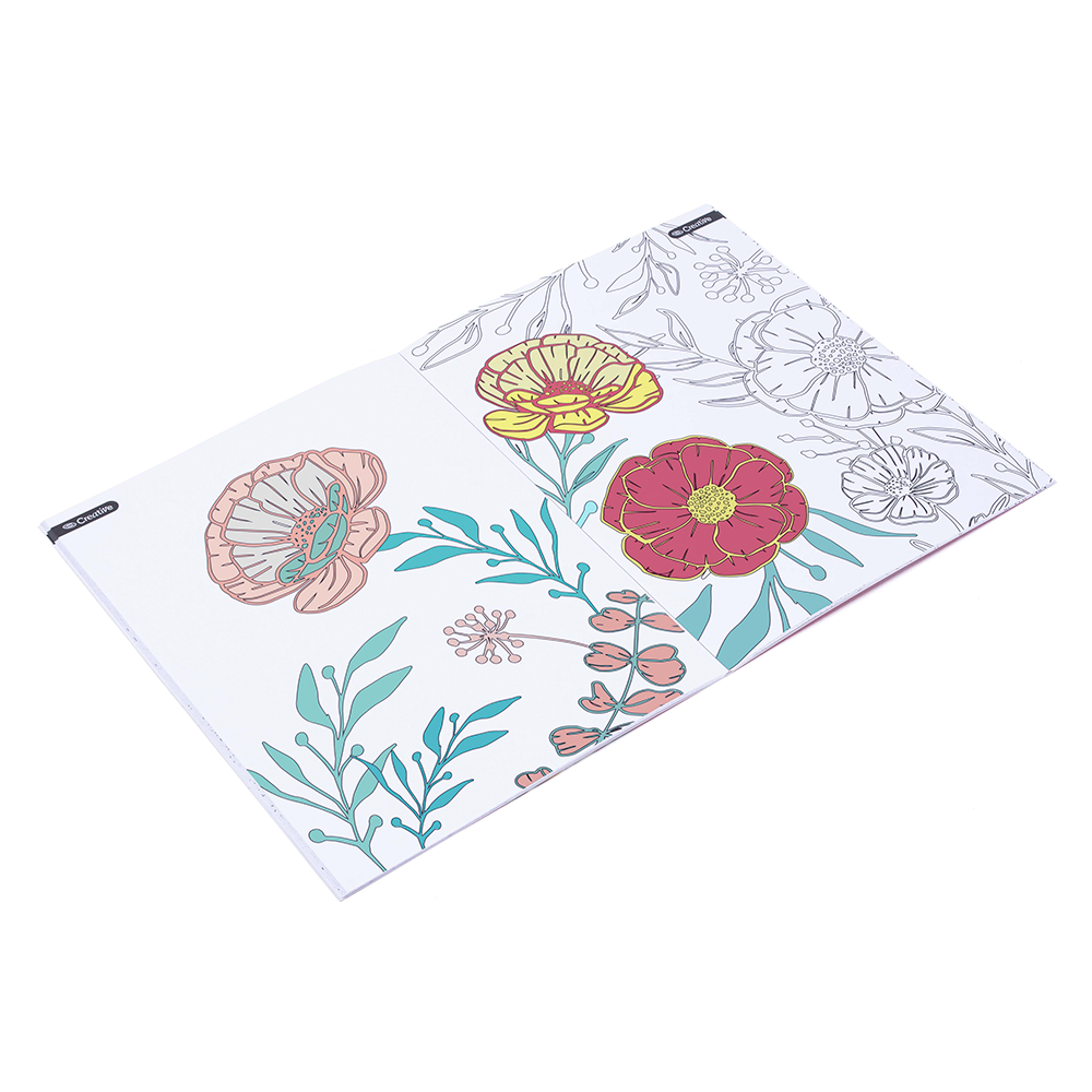 Libro Flores para Colorear CREATIVE