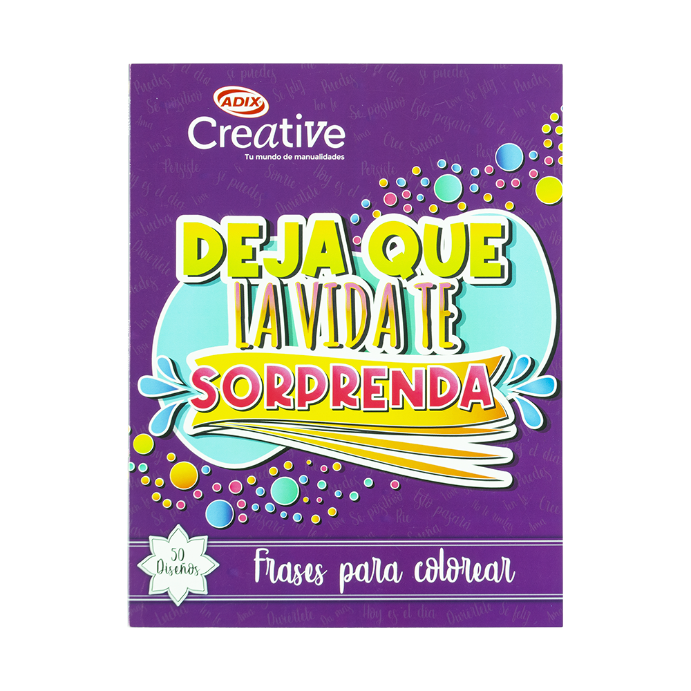 Libro Frases para Pintar 50 paginas CREATIVE