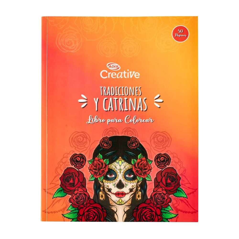 Libro Catrinas para Colorear 50 paginas CREATIVE