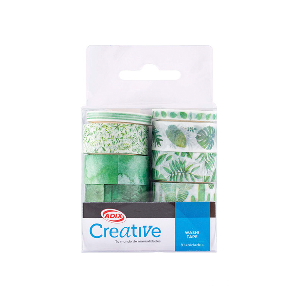 Washi Tape 8u. 3m c/u. CREATIVE