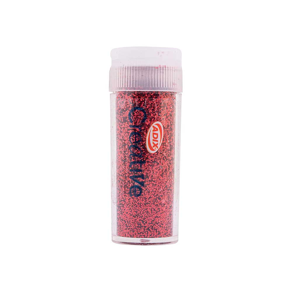 Set Confeti/Glitter Rojo 4u. CREATIVE