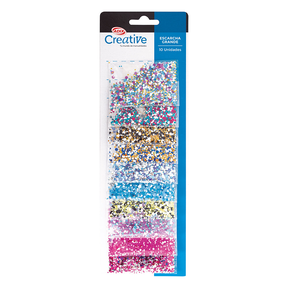 Escarcha grande 2gr. (0.71oz.) pk/10unidades surtida CREATIVE