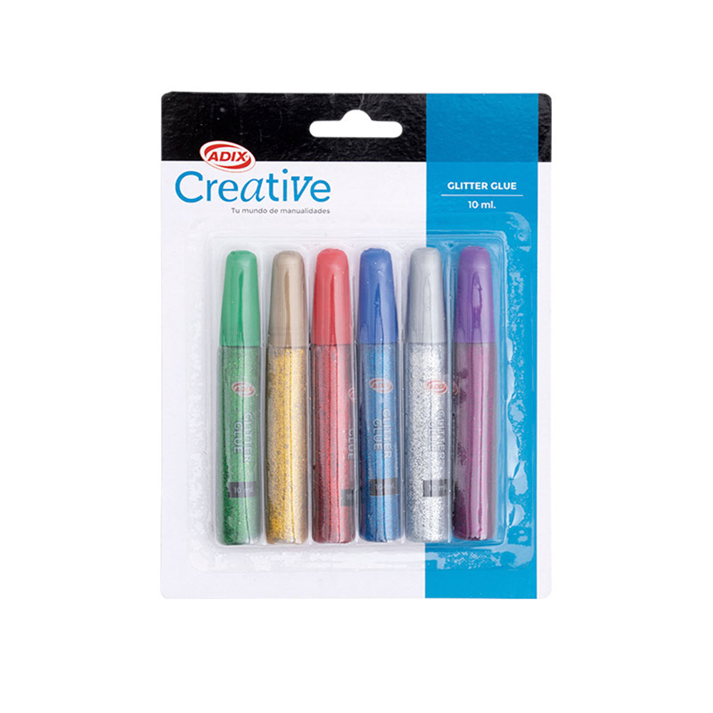 Glitter Glue 10ml c/u 6u (005) CREATIVE
