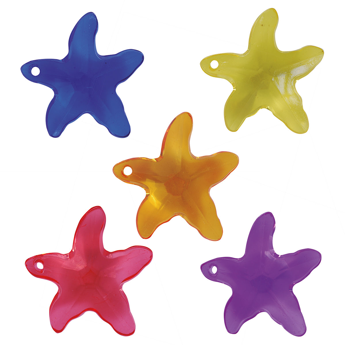 Cuentas de Plastico Estrellas pk/20u. CREATIVE