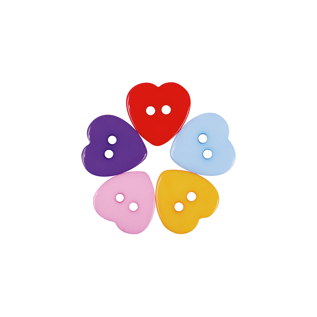 Botónes de Plástico Corazónes pk/ 20u (14) CREATIVE