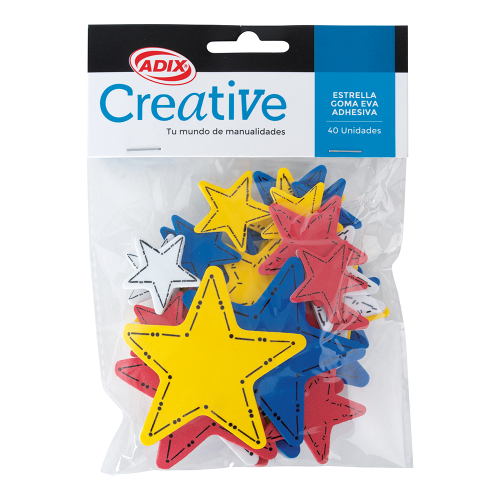 Estrella Goma Eva Adhesiva 40u (009) CREATIVE