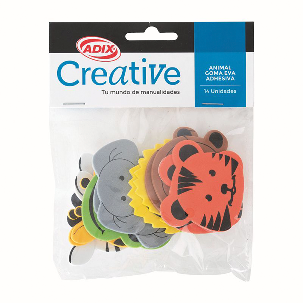 Animal Goma Eva Adhesiva 14u (060) CREATIVE