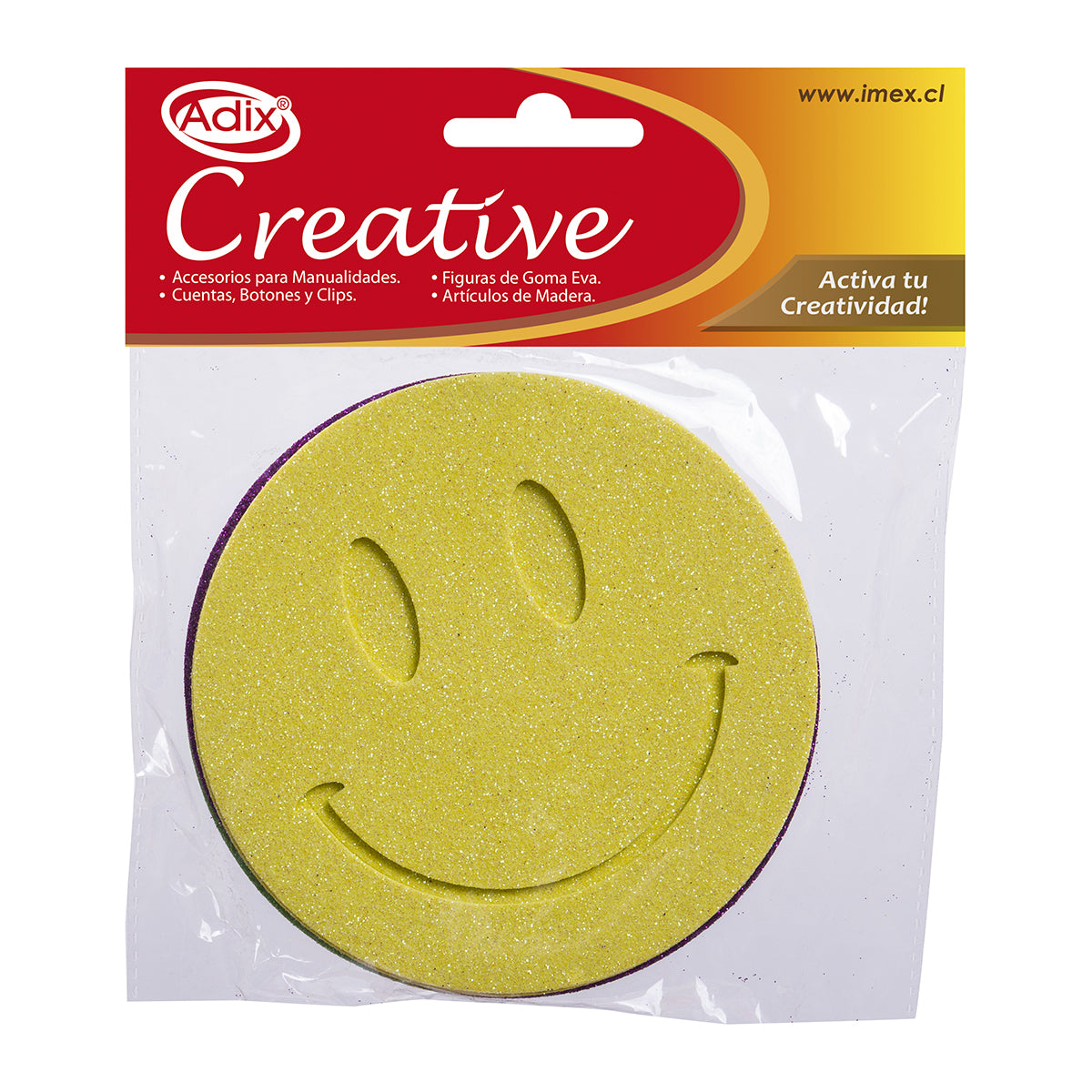 Smile Goma Eva Glitter pk/6u (083) CREATIVE