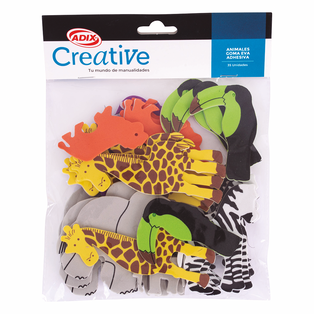 Animal Goma Eva Adhesiva 35u. CREATIVE