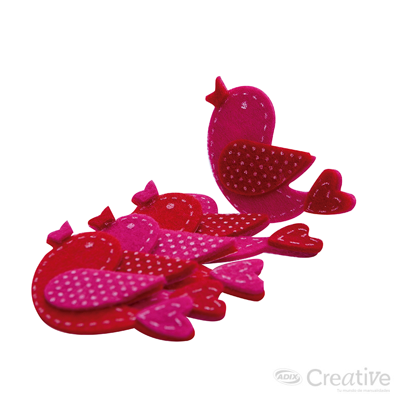 Pajaros de Pañolensia Adhesivos pk/12pz. CREATIVE