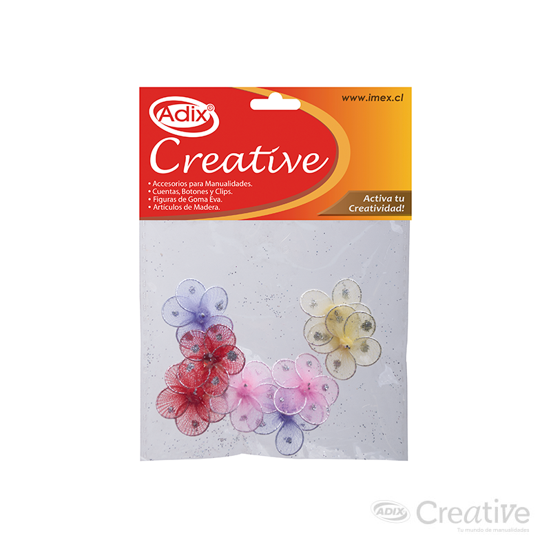 Flor Seda 2.5cm 8u. CREATIVE