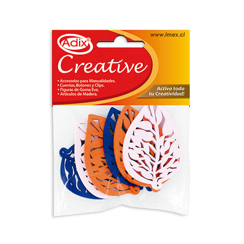 Hoja Madera 6u (20) CREATIVE