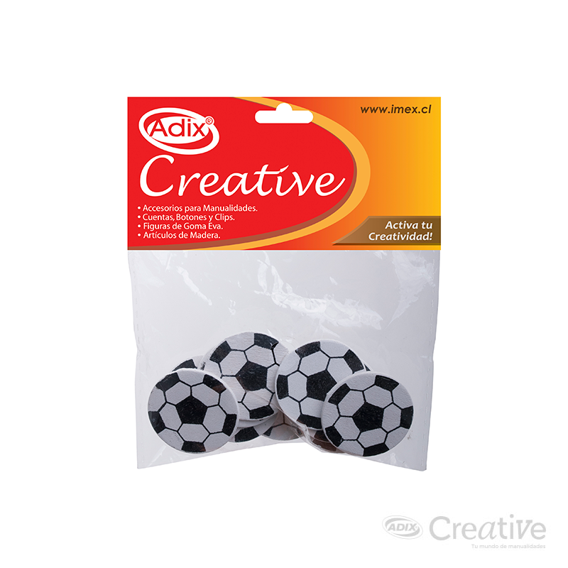 Pelotas Futbol de Madera pk/10pz. CREATIVE