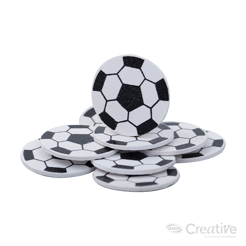 Pelotas Futbol de Madera pk/10pz. CREATIVE