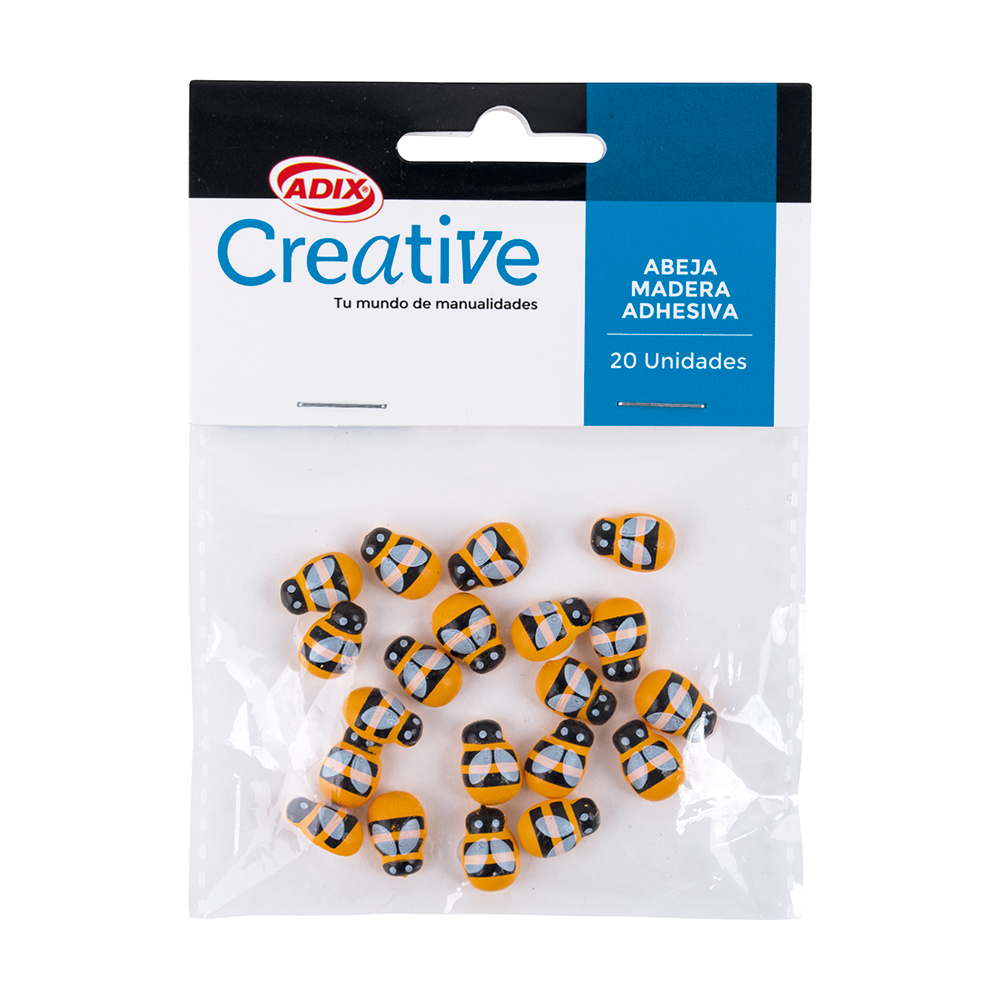 Abeja Madera Adhesiva 20u (027) CREATIVE