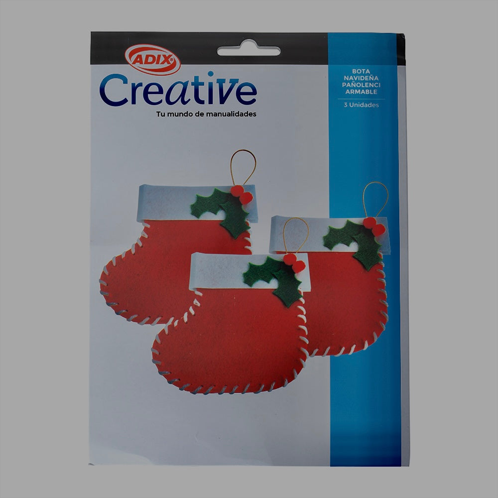 Botas Navideñas de Fieltro para Armar CREATIVE