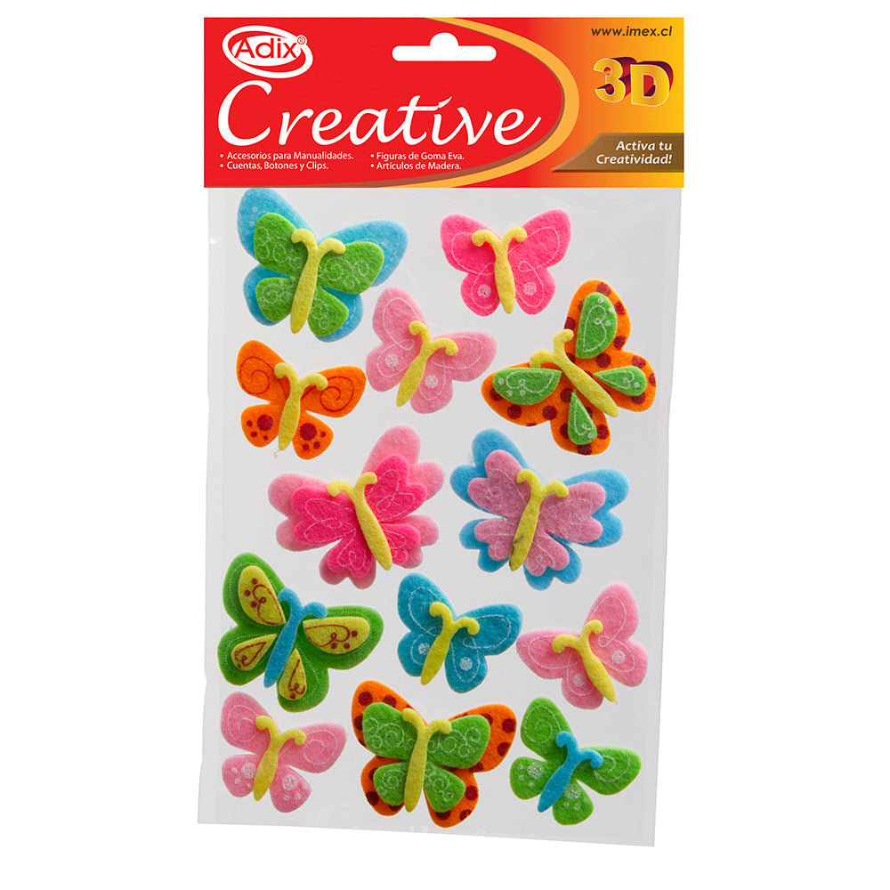 Sticker Pañolenci Mariposa pk/13u.(011) CREATIVE