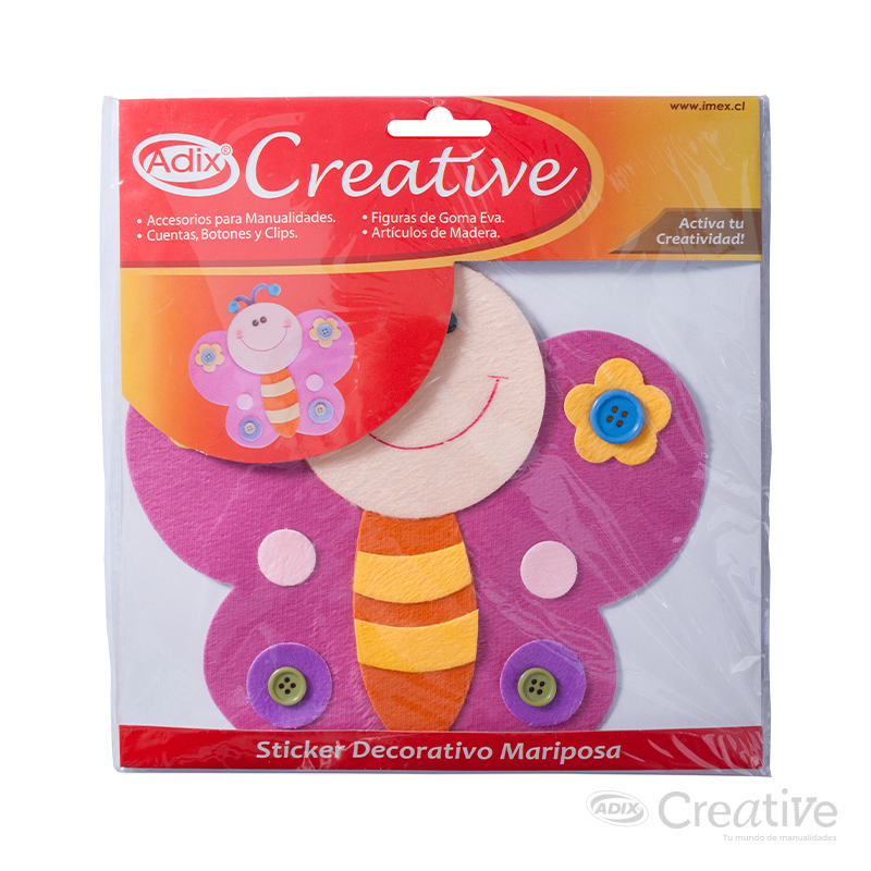 Sticker Decorativo Mariposa CREATIVE