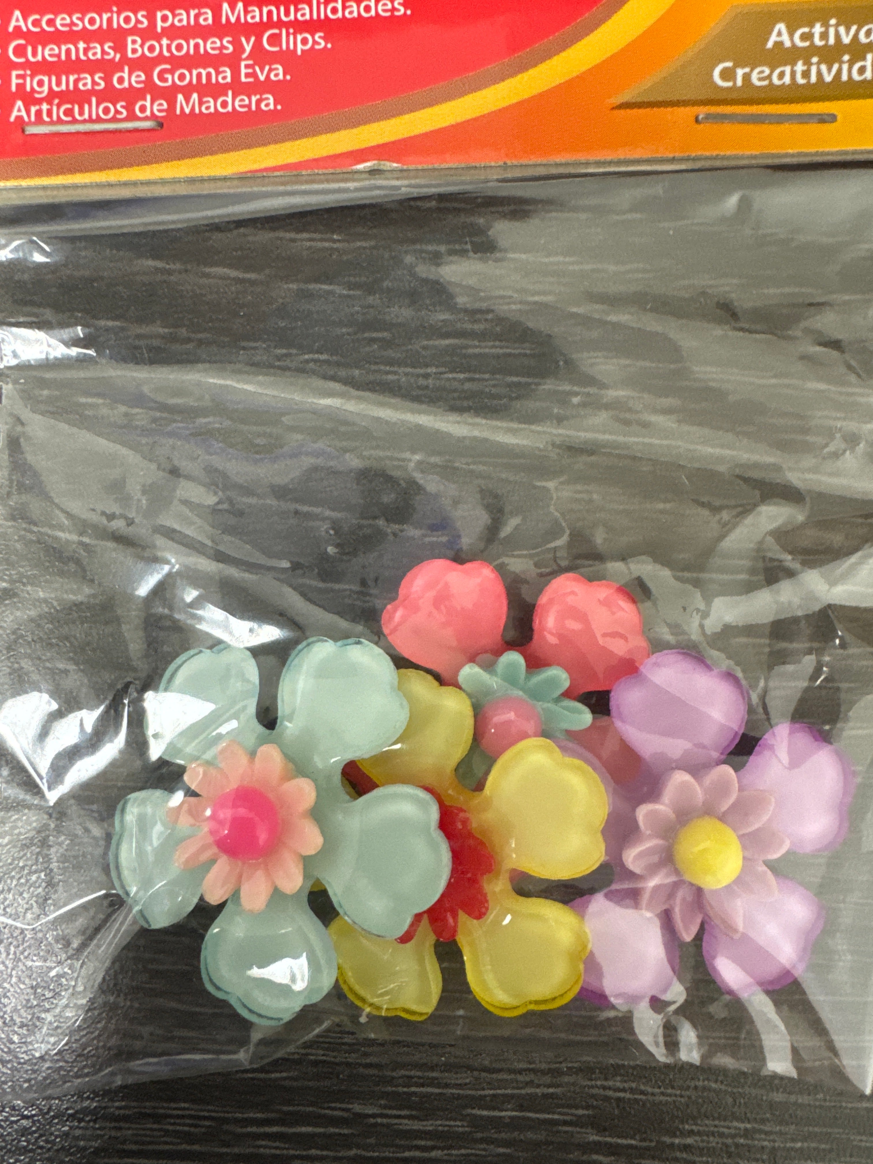 Flores de Acrilico pk/4u. CRERATIVE