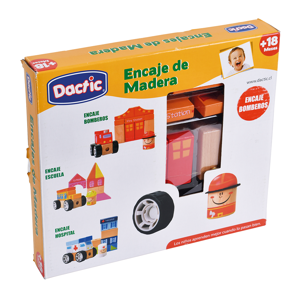 Encaje Estacion Bombero Madera DACTIC