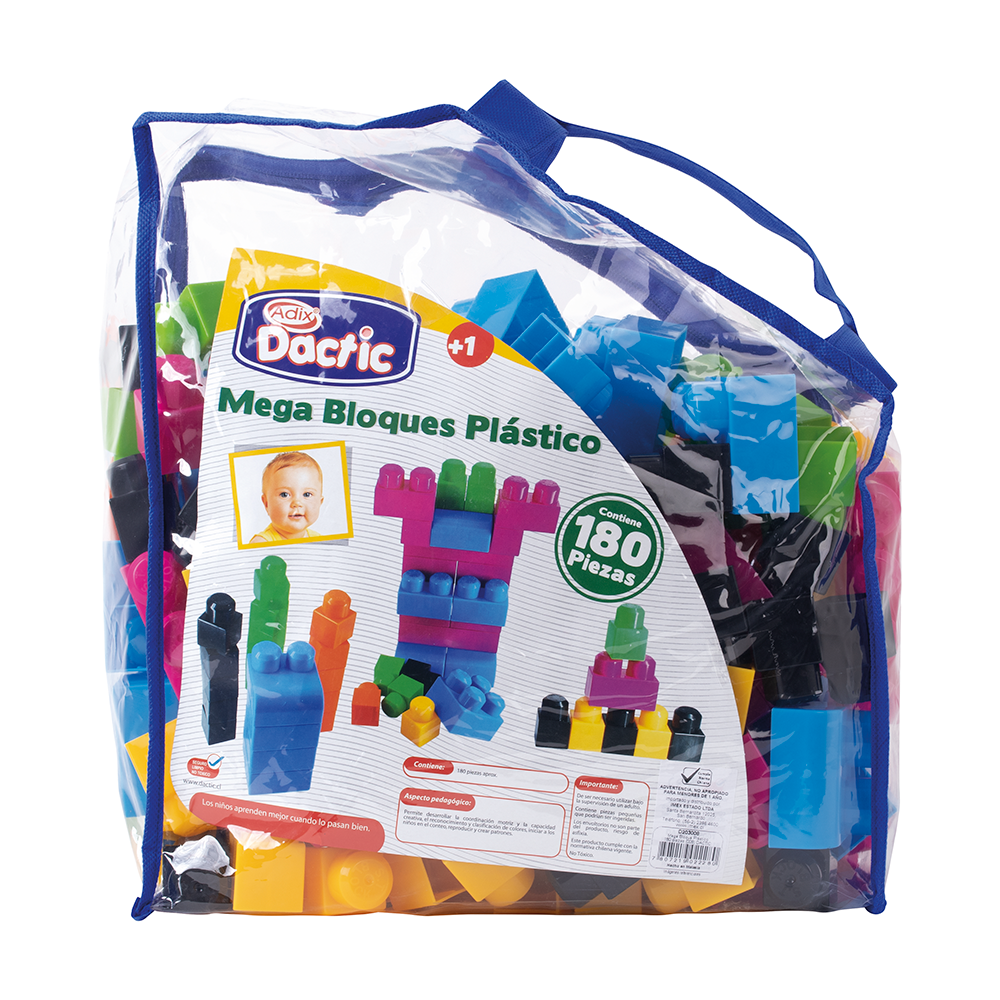 Mega Bloque Plastico180u. DACTIC